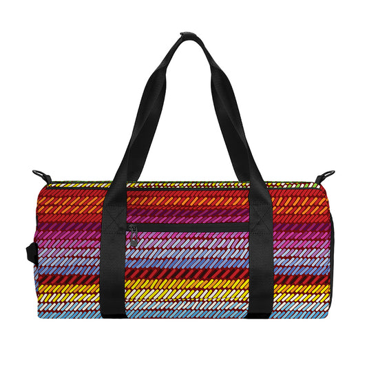 Colorful Mexican Woven Pattern Print Gym Bag