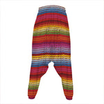 Colorful Mexican Woven Pattern Print Hammer Pants