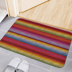 Colorful Mexican Woven Pattern Print Indoor Door Mat