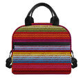 Colorful Mexican Woven Pattern Print Insulated Lunch Bag