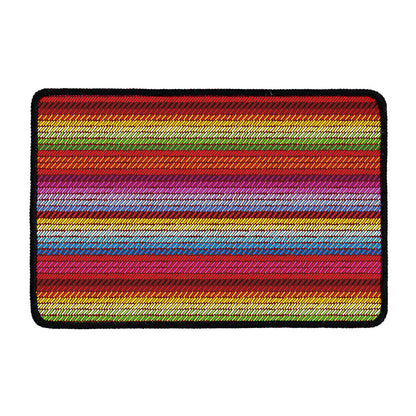 Colorful Mexican Woven Pattern Print Kitchen Mat