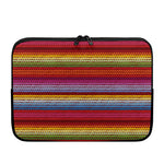 Colorful Mexican Woven Pattern Print Laptop Sleeve