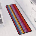 Colorful Mexican Woven Pattern Print Long Kitchen Mat