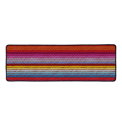 Colorful Mexican Woven Pattern Print Long Kitchen Mat