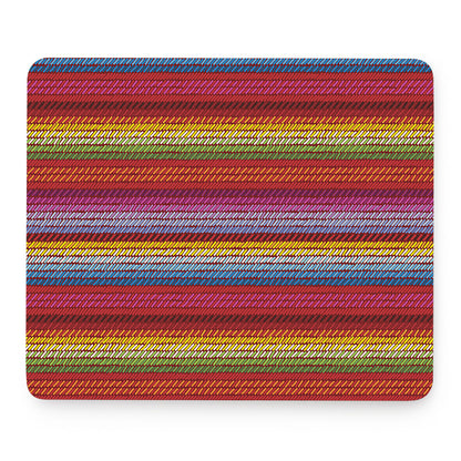Colorful Mexican Woven Pattern Print Mouse Pad