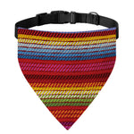 Colorful Mexican Woven Pattern Print Over The Collar Dog Bandana