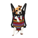 Colorful Mexican Woven Pattern Print Pet Carrier Backpack