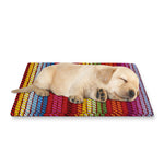 Colorful Mexican Woven Pattern Print Pet Cooling Mat Cover