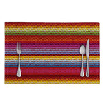 Colorful Mexican Woven Pattern Print Placemat