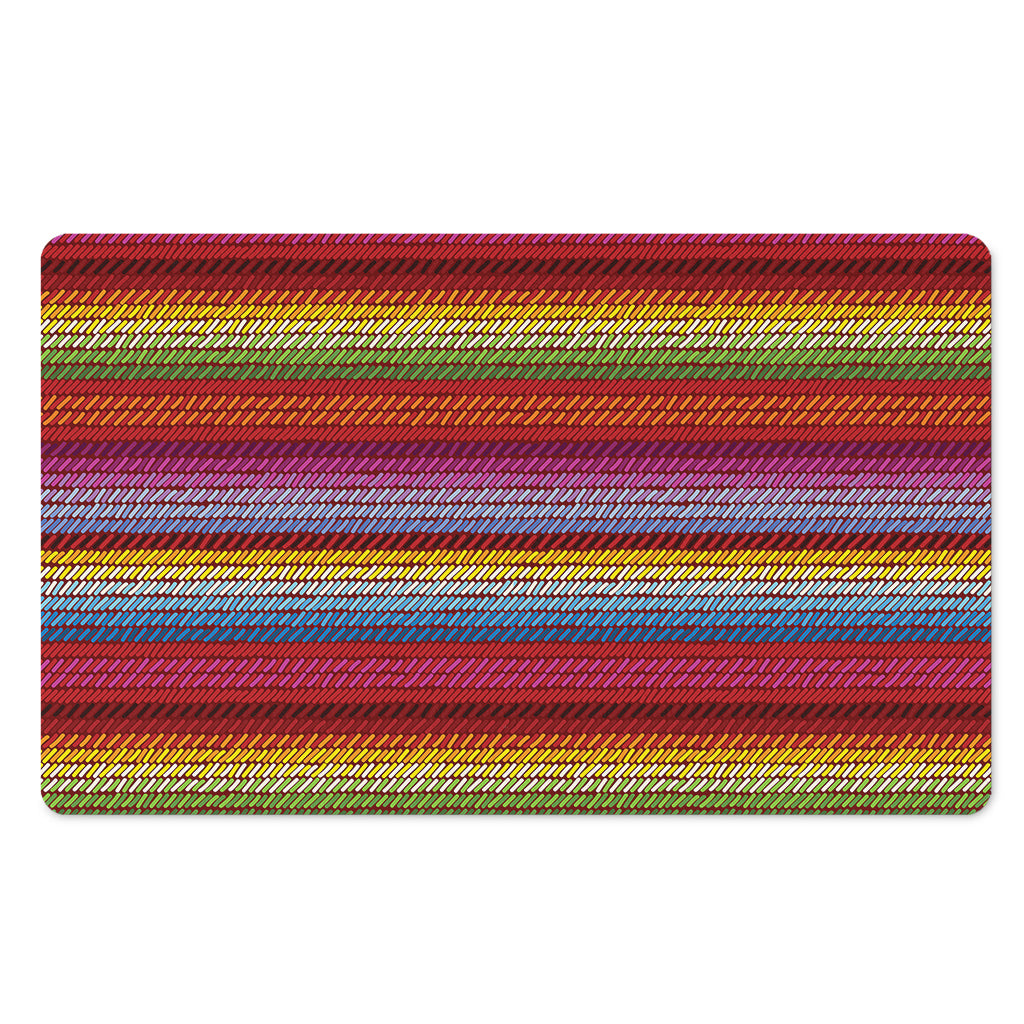 Colorful Mexican Woven Pattern Print Polyester Doormat