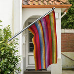 Colorful Mexican Woven Pattern Print Polyester Flag