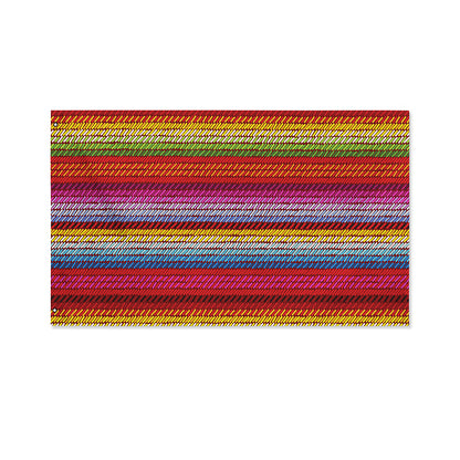 Colorful Mexican Woven Pattern Print Polyester Flag