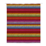 Colorful Mexican Woven Pattern Print Polyester Shower Curtain