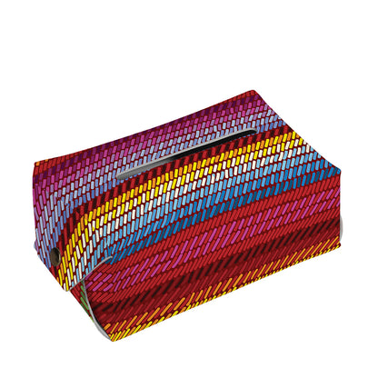 Colorful Mexican Woven Pattern Print Rectangle Tissue Box Cover