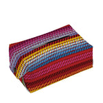 Colorful Mexican Woven Pattern Print Rectangle Tissue Box Cover