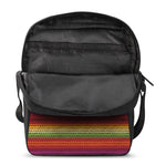 Colorful Mexican Woven Pattern Print Rectangular Crossbody Bag