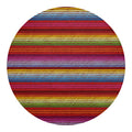 Colorful Mexican Woven Pattern Print Round Blanket