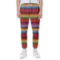 Colorful Mexican Woven Pattern Print Joggers