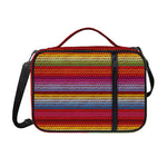 Colorful Mexican Woven Pattern Print Shoulder Strap Bible Bag