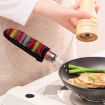 Colorful Mexican Woven Pattern Print Skillet Handle Cover