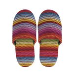 Colorful Mexican Woven Pattern Print Slippers