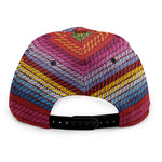 Colorful Mexican Woven Pattern Print Snapback Cap
