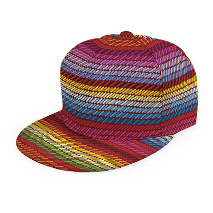 Colorful Mexican Woven Pattern Print Snapback Cap