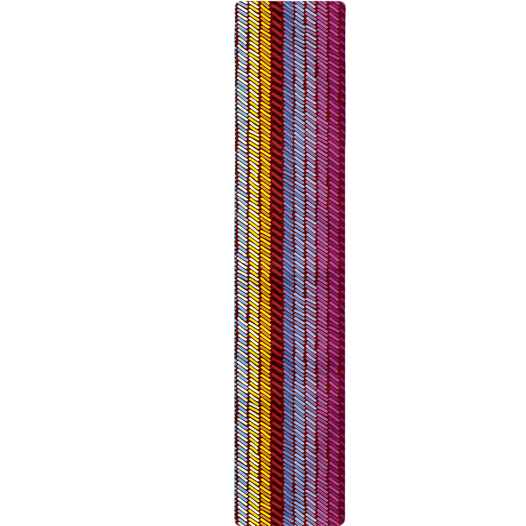 Colorful Mexican Woven Pattern Print Table Runner