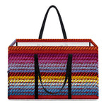Colorful Mexican Woven Pattern Print Utility Tote Bag