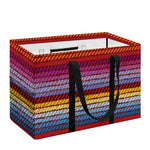 Colorful Mexican Woven Pattern Print Utility Tote Bag