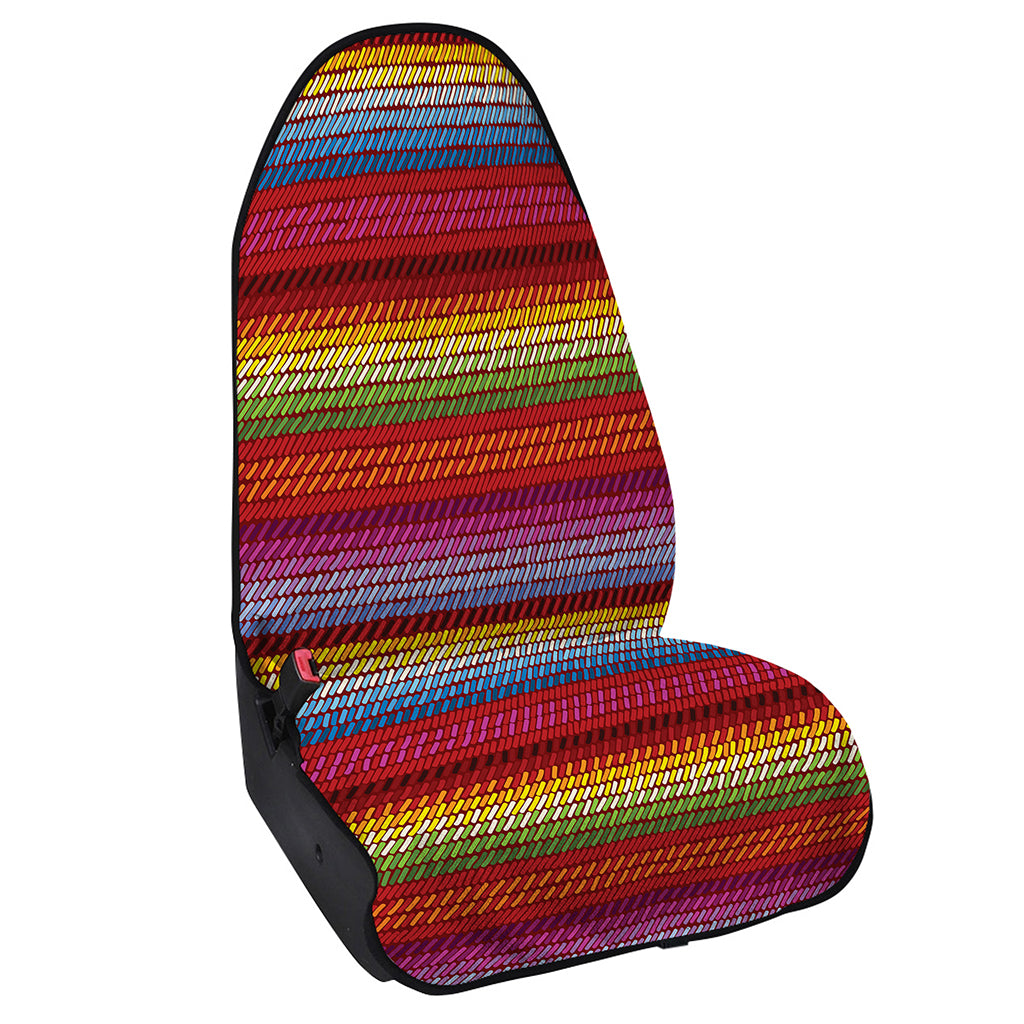 Colorful Mexican Woven Pattern Print Waterproof Car Seat Cover