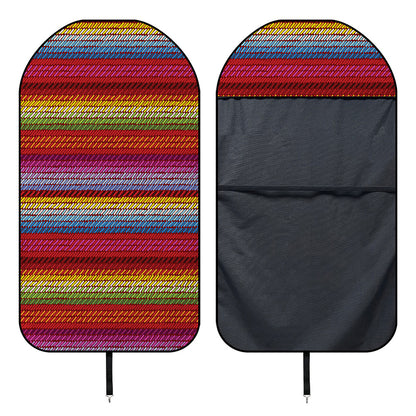 Colorful Mexican Woven Pattern Print Waterproof Car Seat Cover