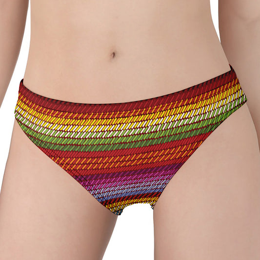 Colorful Mexican Woven Pattern Print Women's Panties