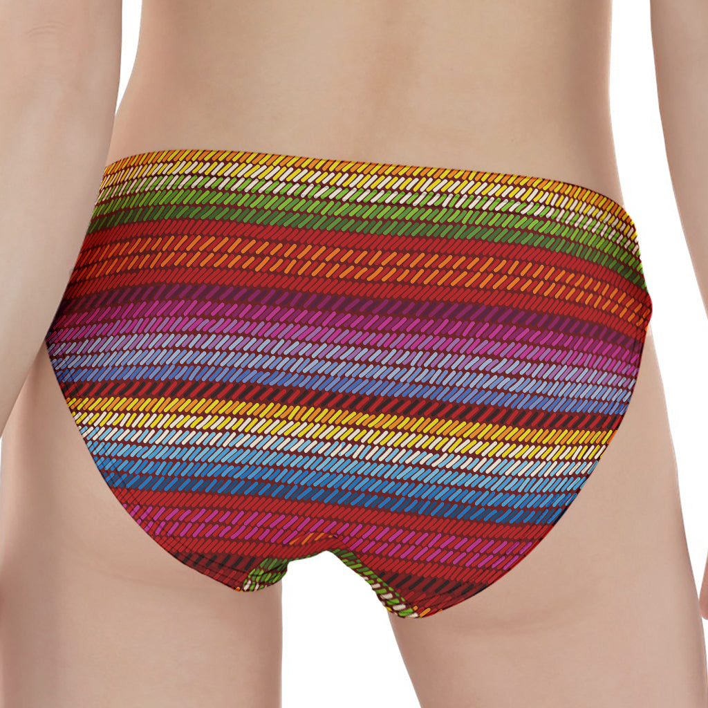 Colorful Mexican Woven Pattern Print Women's Panties