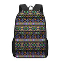 Colorful Native Navajo Tribal Print 17 Inch Backpack
