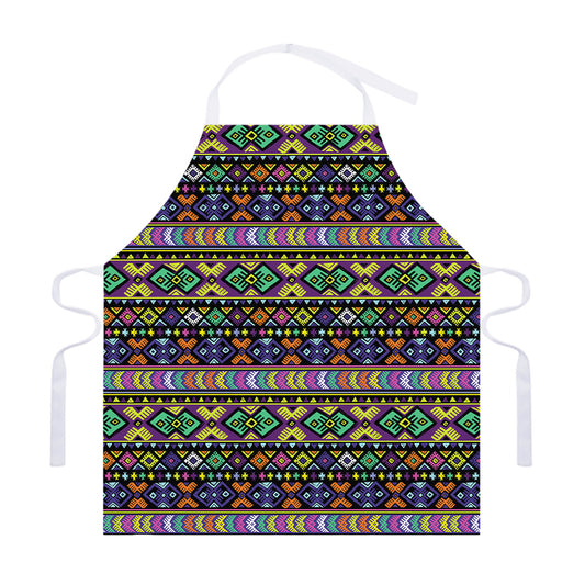 Colorful Native Navajo Tribal Print Adjustable Apron