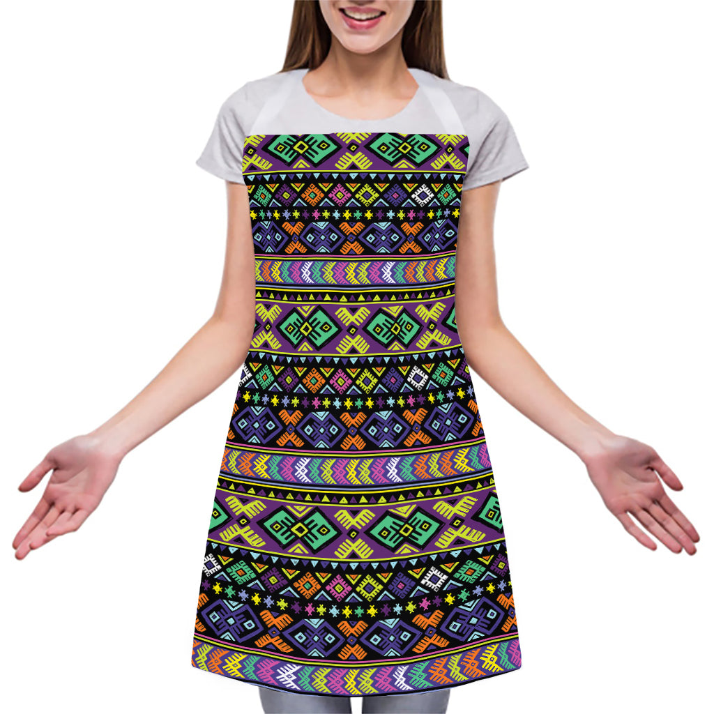 Colorful Native Navajo Tribal Print Adjustable Apron
