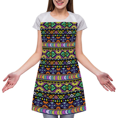Colorful Native Navajo Tribal Print Adjustable Apron