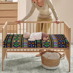 Colorful Native Navajo Tribal Print Baby Crib Sheet
