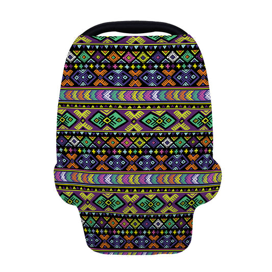Colorful Native Navajo Tribal Print Baby Seat Cover