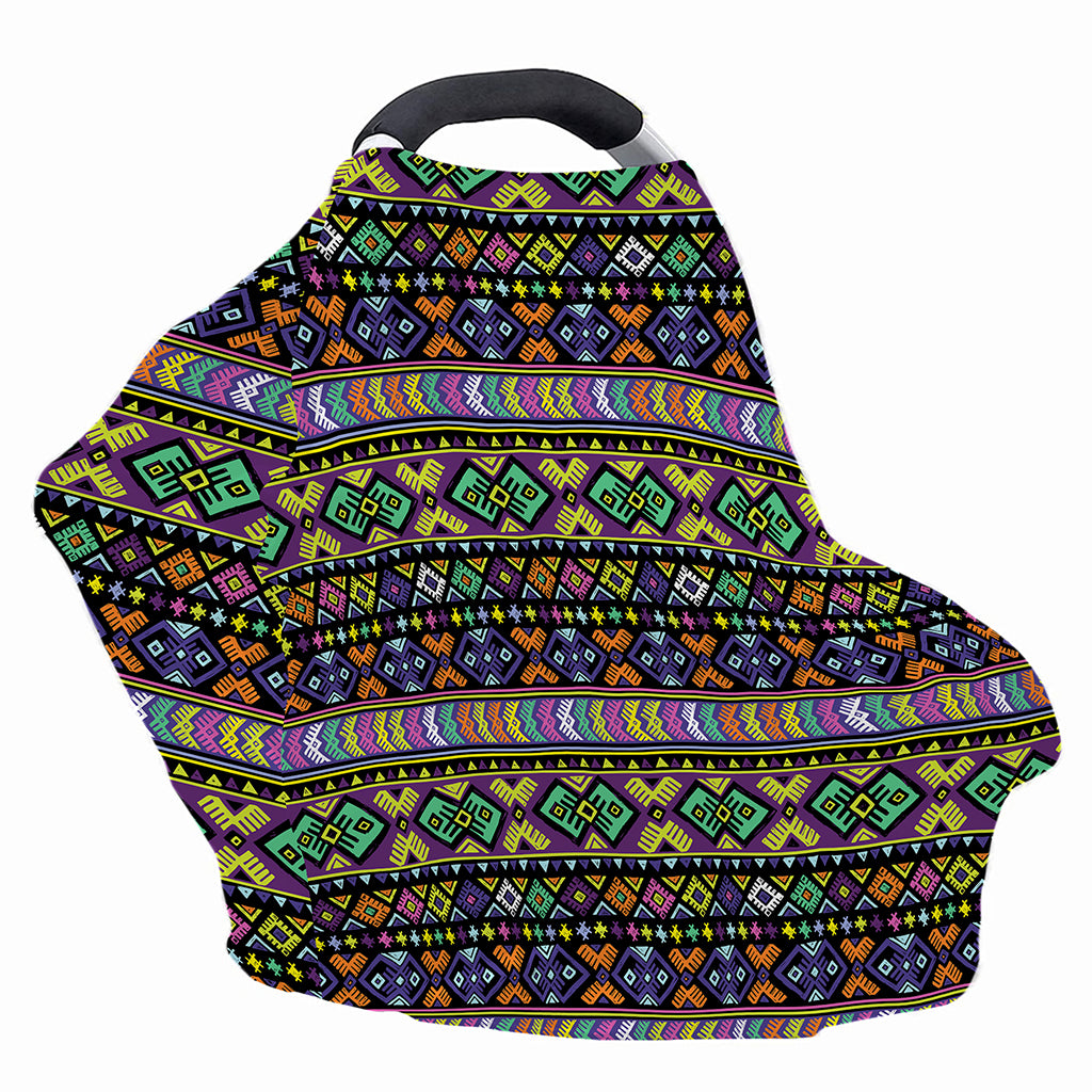 Colorful Native Navajo Tribal Print Baby Seat Cover