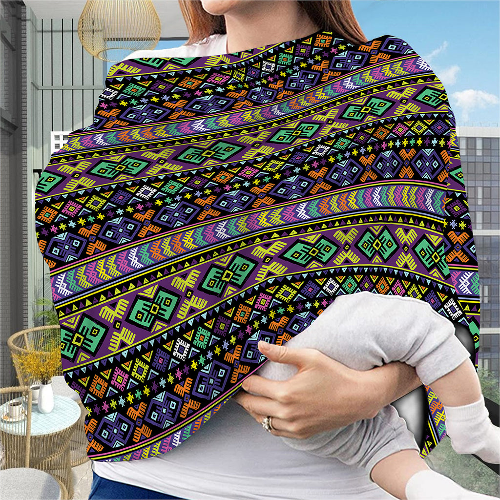 Colorful Native Navajo Tribal Print Baby Seat Cover