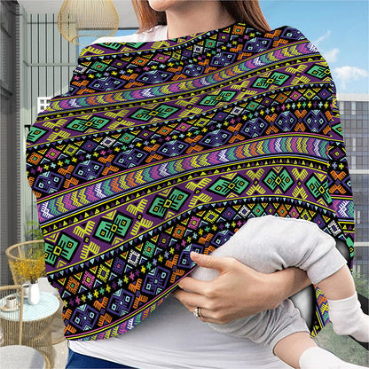 Colorful Native Navajo Tribal Print Baby Seat Cover