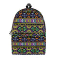 Colorful Native Navajo Tribal Print School Backpack