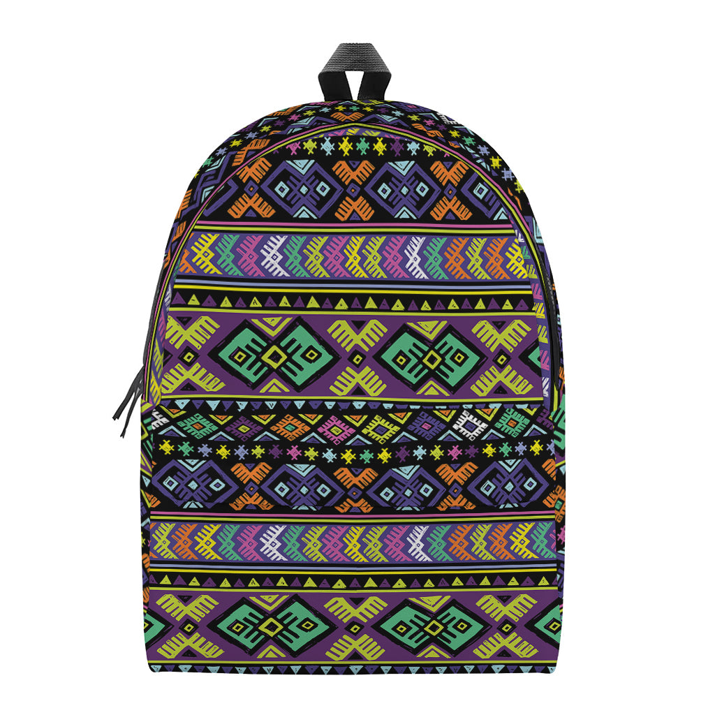 Colorful Native Navajo Tribal Print Backpack