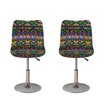 Colorful Native Navajo Tribal Print Bar Stool Covers