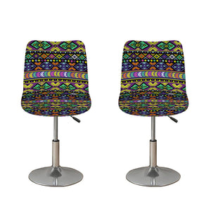 Colorful Native Navajo Tribal Print Bar Stool Covers