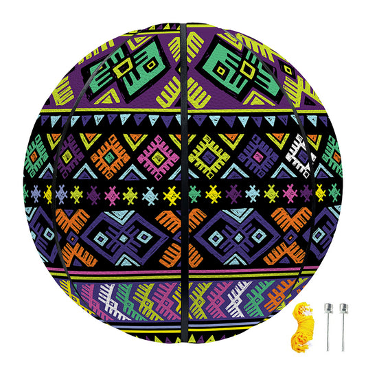 Colorful Native Navajo Tribal Print Basketball