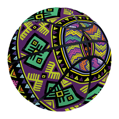 Colorful Native Navajo Tribal Print Basketball