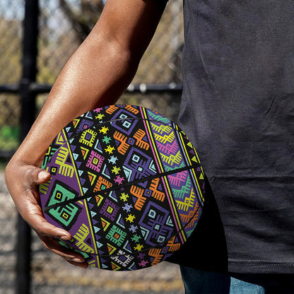 Colorful Native Navajo Tribal Print Basketball